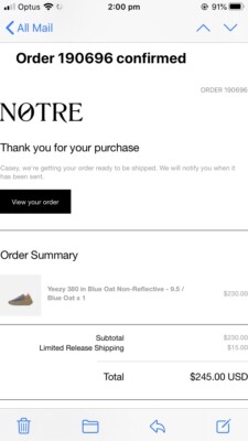 Brand New Adidas Yeezy 380 Blue Oat With Receipt Ds