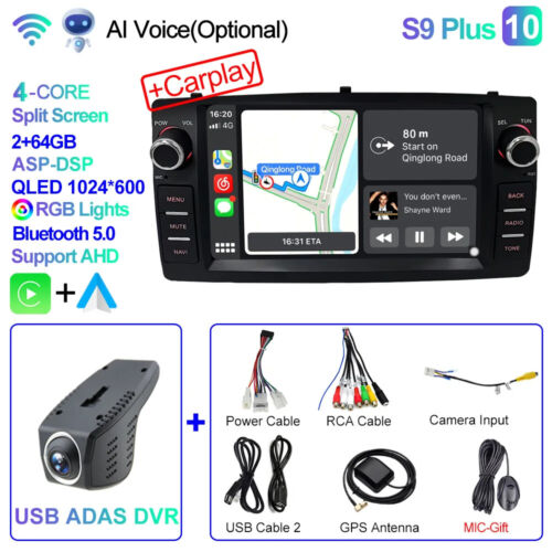 2din Android 12 Wireless CarPlay Android auto Car Radio Multimedia GPS Stereo 4G - Picture 34 of 49