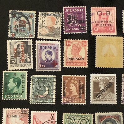 WORLDWIDE 75+ OVERPRINTS PRECANCELS STAMP LOT FROM 25+ COUNTRIES