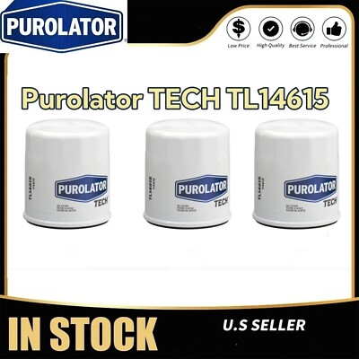 3 pc Purolator TECH TL14615 Engine Oil Filters for X4615 V4615 SOA 516 5108 yy