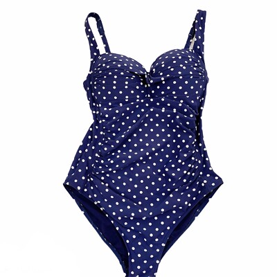 Bond-Eye Austrailia Womens US 8 One Piece Swimsuit Polka Dot Multi Fit Cup