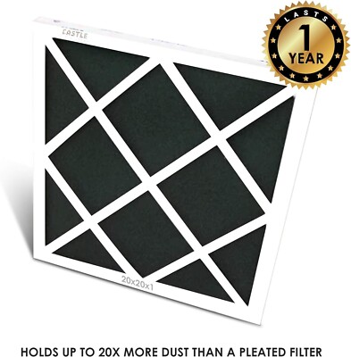 Castle Filters One-Year HVAC Furnace Filter, MERV 6, 20x36x1