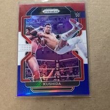 2022 Panini Prizm WWE Prizms Red White and Blue #133 Kushida A-54