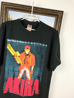 Vintage 90's Akira Movie Anime Shotaro Kaneda Shirt Tee Rare Over