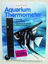 Liquid Crystal Vertical Aquarium Thermometer Medium Null