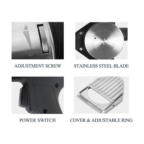 80W Portable Electric Doner Kebab Slicer Handheld 100mm Tooth Blade Kebab Cutter - Bild 8 von 11