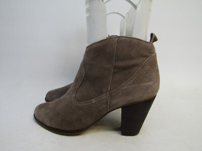 Steve Madden Womens Size 8.5 M Brown Suede Zip Ankle Fashion Boots