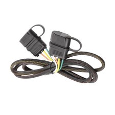 16AWG 4FT 4-Pin Flat Trailer Wiring Extension Male to Female Connector