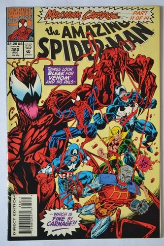 Amazing Spider-Man Vol.1 #380 August 1993 VF/NM Marvel Comics *Maximum Carnage*
