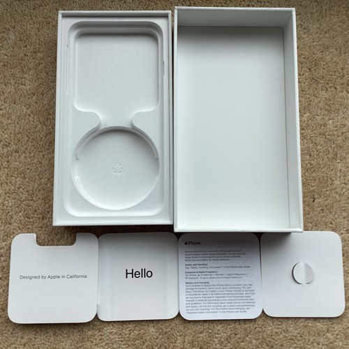 EMPTY IPhone SE 2nd Generation Box 2020 Black - Zdjęcie 2 z 3
