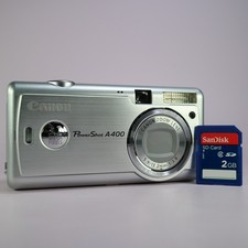 Canon Digital Camera PowerShot A400 3.2MP Silver Tested