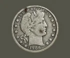 1906 D Barber Silver Half Dollar VG Very Good U.S. 50c Coin