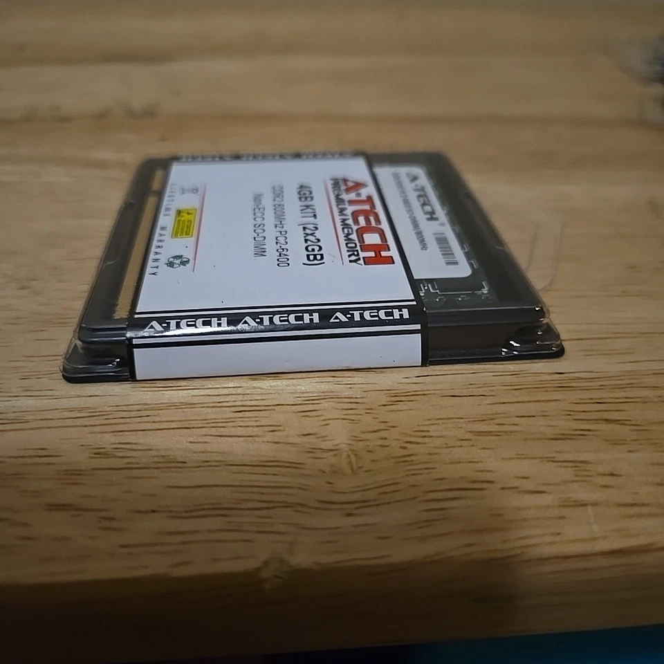 DDR2 Laptop Memory RAM 4GB Kit (2x2GB) 800MHz PC2-6400 Non-ECC A-TECH W 2 Extras - Image 3 of 4