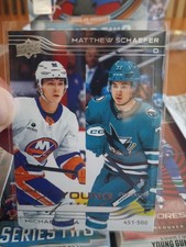 2025-26 UD YOUNG GUNS CHECKLIST MATTHEW SHAEFER / MICHAEL MISA