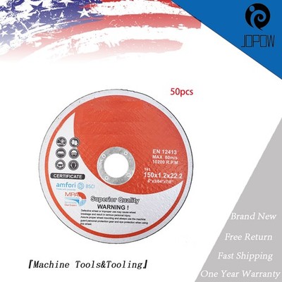 Cutting Discs 6''x.045''x7/8'' Cut-off Wheel - Metal & Stainless Steel 50 Pack