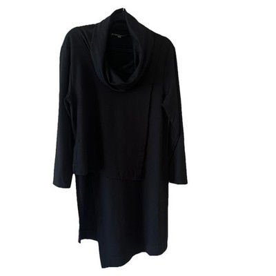 Bryn Walker Pita Modal Ponte Cowl Neck Asymmetrical Tunic Oversized Size XS