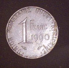 West African States - 1990 - 1 Franc