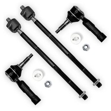 4PCS Front Outer Inner Tie Rod End Link Compatible with Chrysler 2011 2012