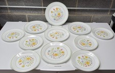 SET OF 11 Corelle SPRING MEADOW Plates: 5 10.25" Dinner and 6 8.5" Luncheon