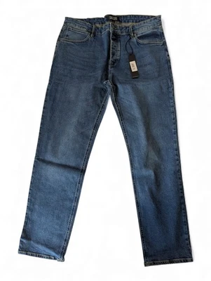 FRENCH CONNECTION FCUK light blue straight-fit denim jeans, comfy and durable Mens