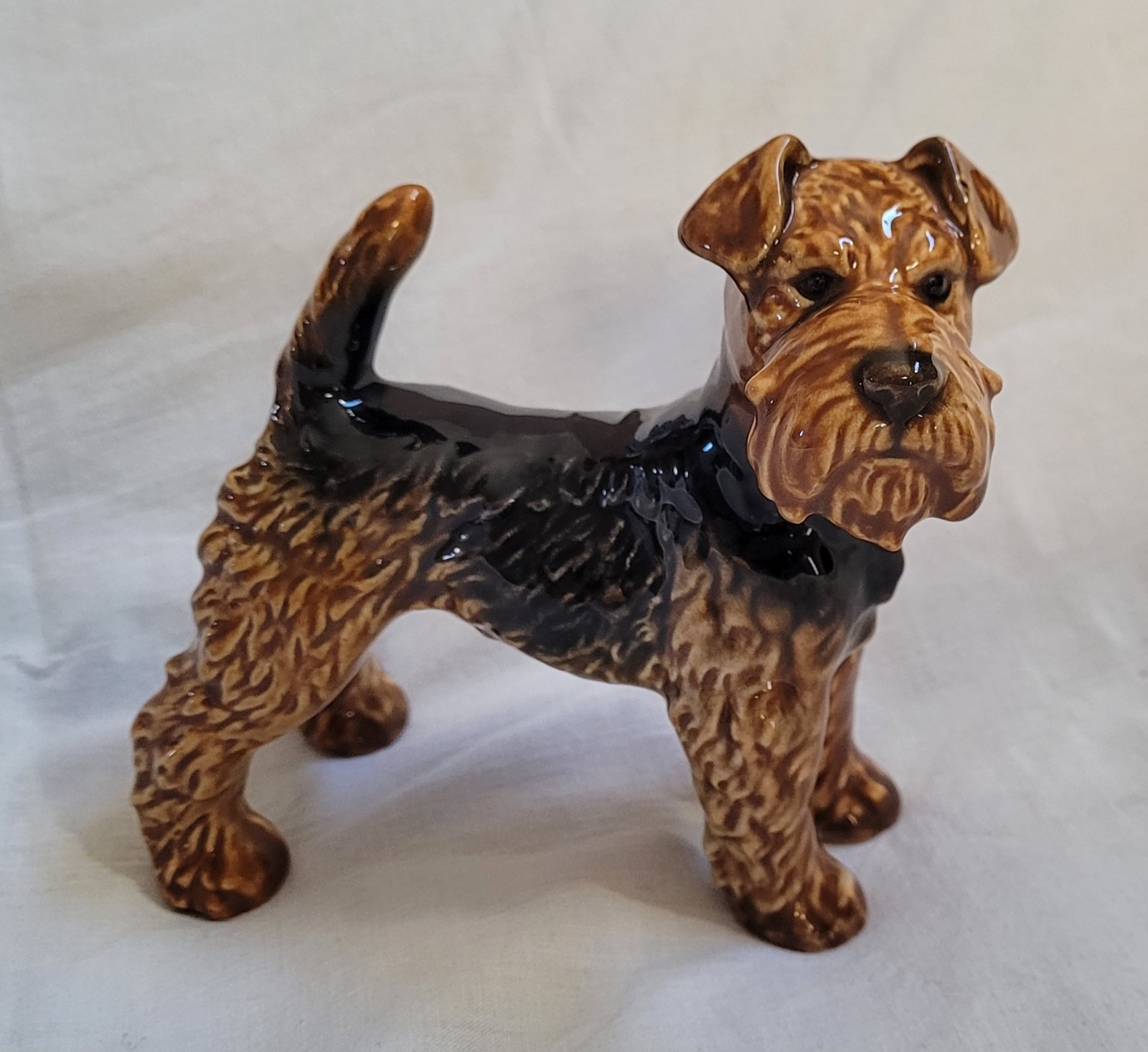 Goebel Airedale Terrier Porcelain Figurine 4.5