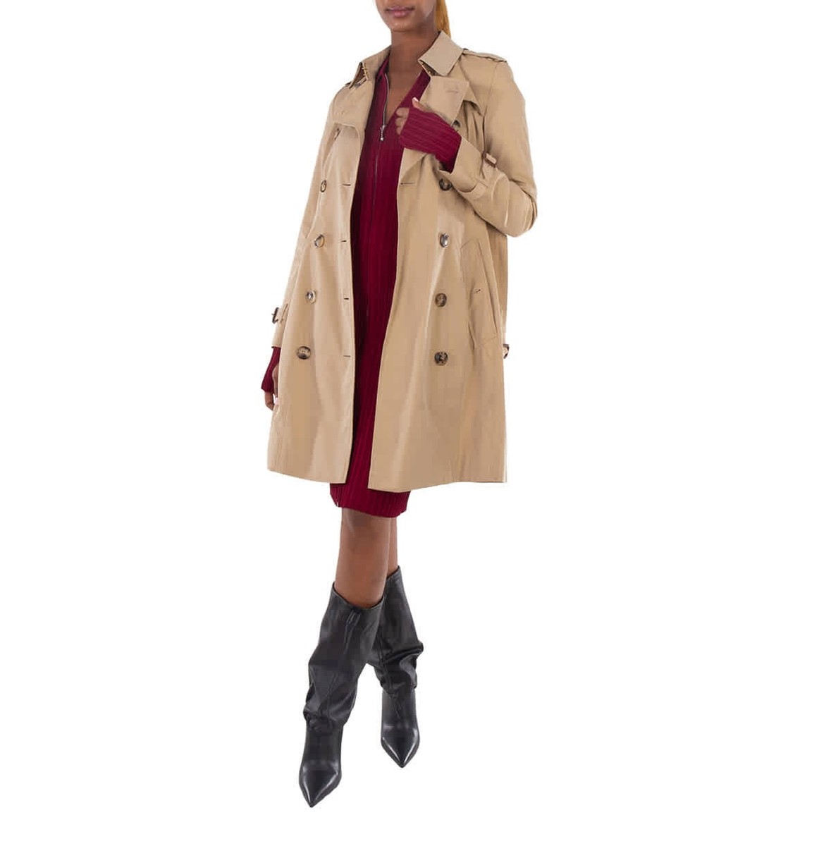 Burberry Mid-length Chelsea Heritage Trench Coat In Honey | eBay