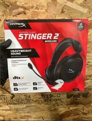 HyperX Cloud Stinger 2 - Wireless Gaming Headset   Noise-cancelling - Black