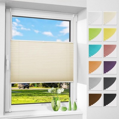 Plissee klemmfix ohne Bohren Plisee Jalousie Faltrollo verspannt Easyfix Fenster