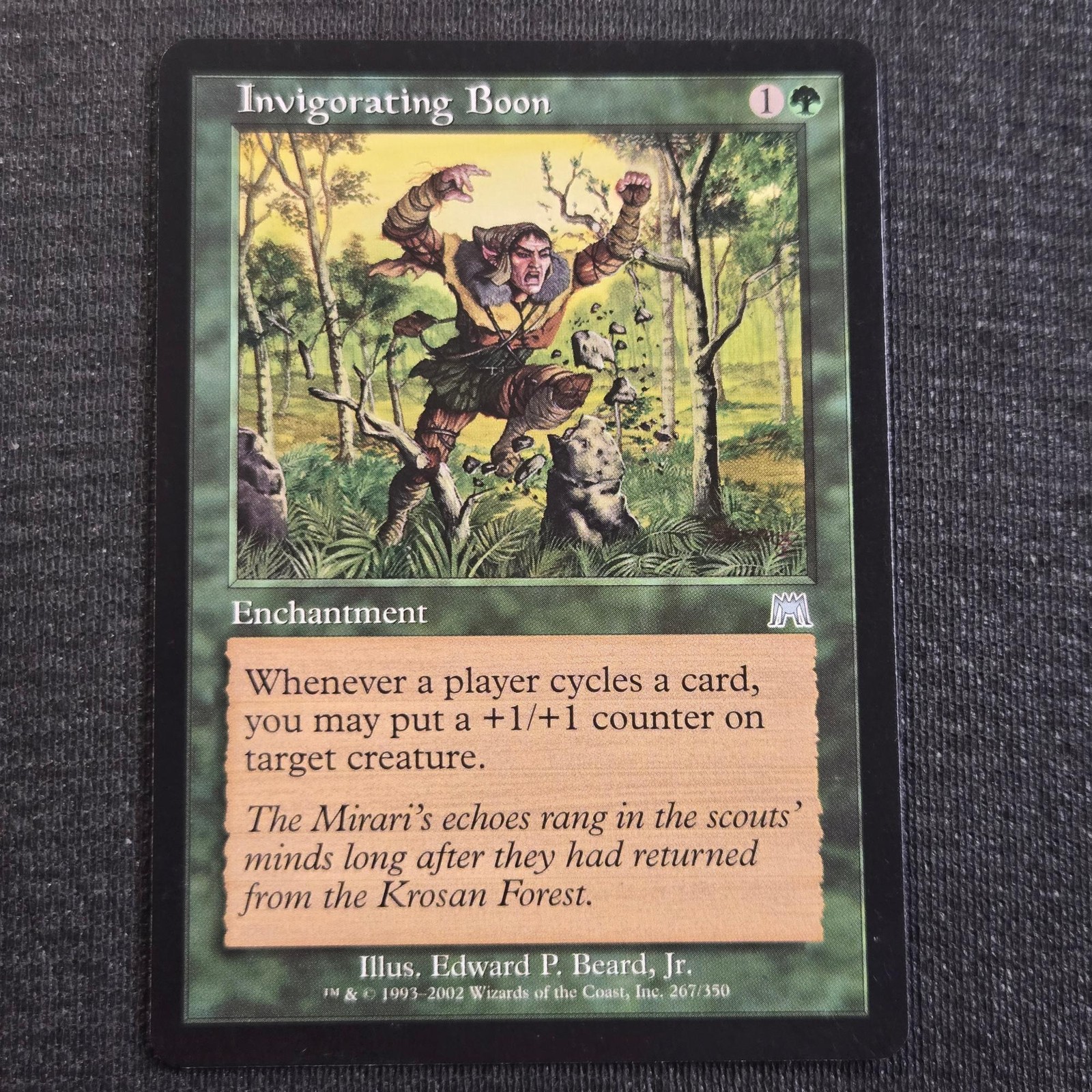Magic: The Gathering Onslaught Invigorating Boon Uncommon 267 Lightly Played
