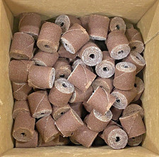 100 new ARC Abrasives 1" x 1" x 1/4" Grit 60 RB Straight Cartridge Rolls #21679