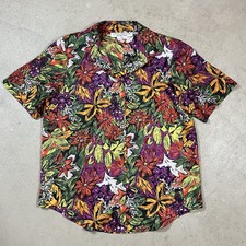 Vintage 1980s Laura Jayne Floral Shirt Petite Size 8