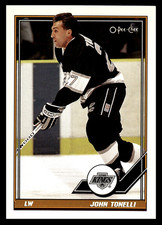 1991-92 O-Pee-Chee John Tonelli #161 Los Angeles Kings NHL Hockey Base Set