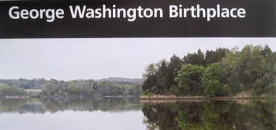 George Washington Birthplace National Park Service Monument Unigrid Brochure Map