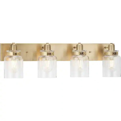 Progress Lighting P300048 Calhoun 4 Light 30''W Bathroom Vanity - Brass