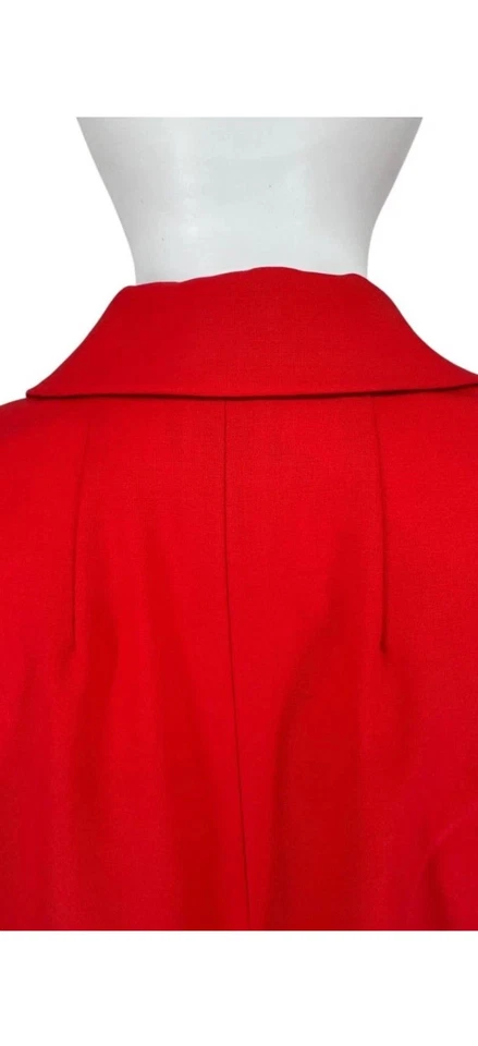 Terno calça de bolso Pamella Roland vermelho cristal enfeitado – Grande - Imagem 3 de 4