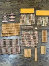 Lincoln Logs HUGE Lot 247 Pieces Vintage TONS of Different Pieces