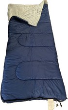 Coleman Sleep Bag Style 8321-700 33"x75" 4LB 40 Degree Blue with Plaid Lining
