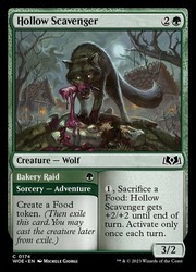 Hollow Scavenger // Bakery Raid #174 Wilds of Eldraine MTG