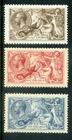 1918 GREAT BRITAIN GEORGE 5th BRADBURY SEAHORSES 3v. FINE MINT FREEPOST UK