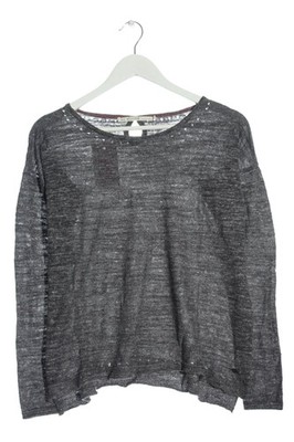 NILE ATELIER Rundhalspullover Damen Pullover Gr. DE 38 hellgrau Casual-Look