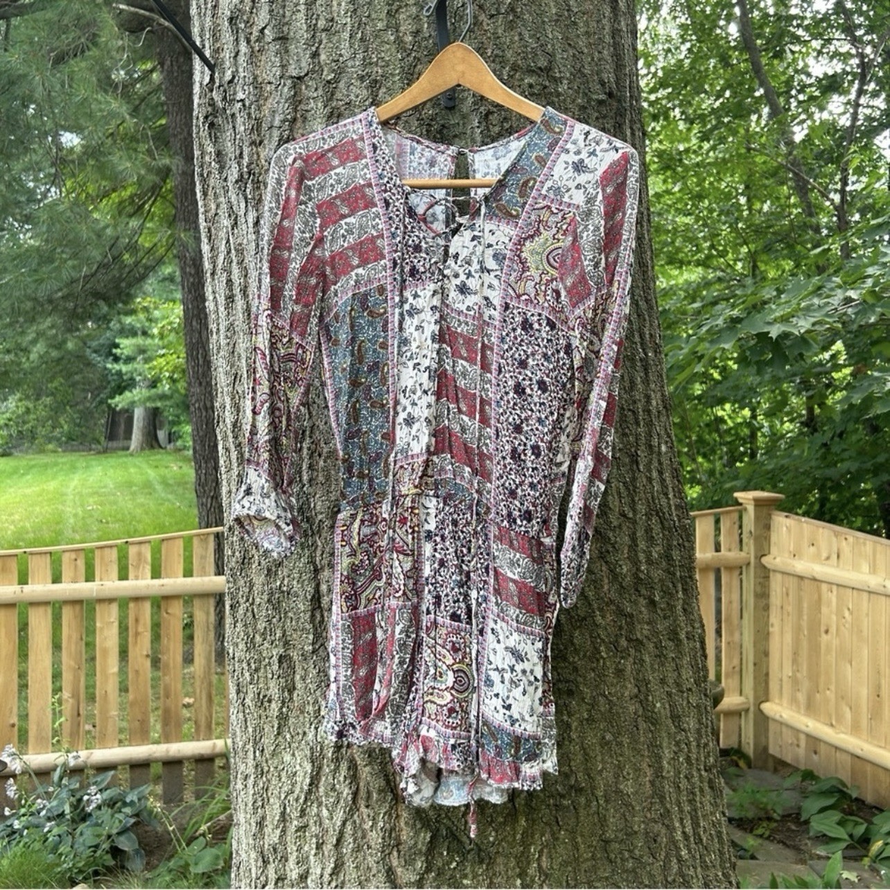 American Eagle Patterned Romper - image 2