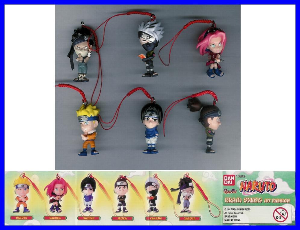 В НАБОРЕ 6 фигурок НАРУТО С ПЛЕТЕНКОЙ-КАЧАЛКОЙ 1 ФИГУРКА САКУРЫ САСКЕ КАКАШИ Бандаи 4390₽