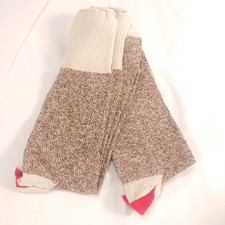 Monkey Socks Red Heel 2 Pair New No Tags