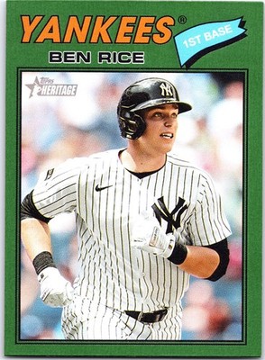 2026 Topps Heritage Ben Rice Dark Green Bordered (Value Box)