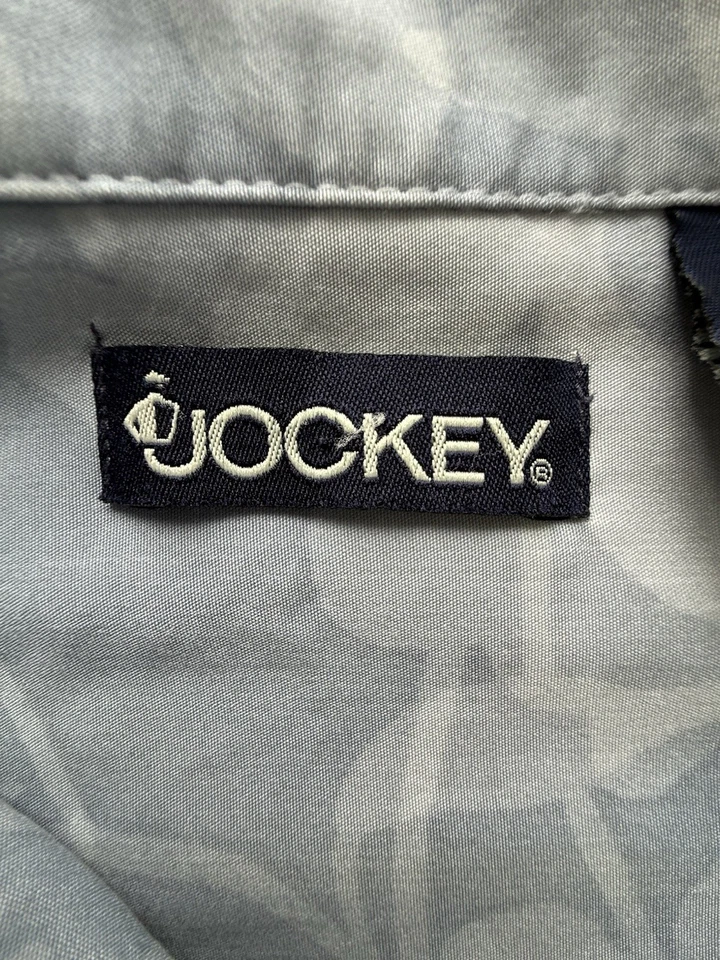 Hawaiian Airlines Jockey Mens Hawaiian Shirt Sz XL Blue Aloha Print - Image 2 of 4