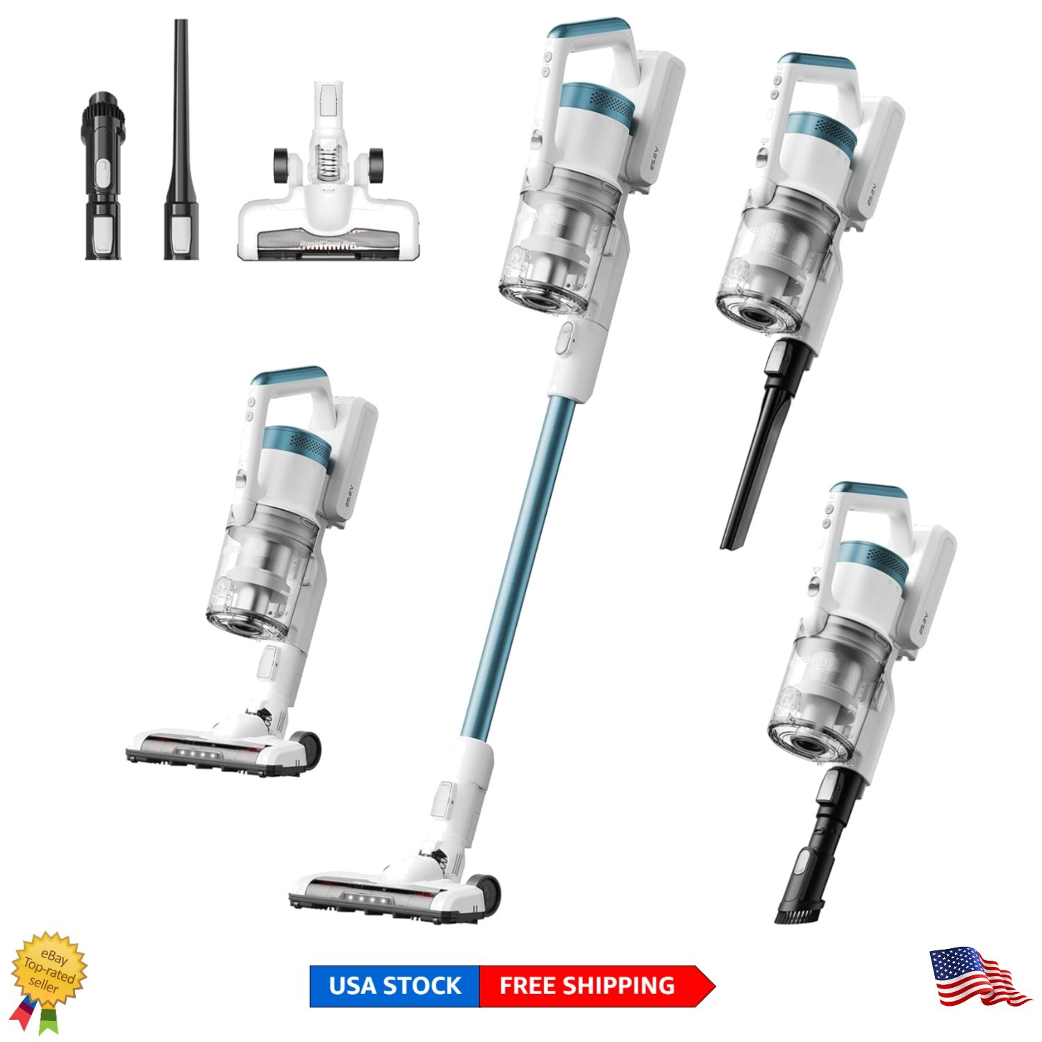 250W RapidClean Pro Cordless Vacuum Cleaner