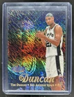 1997-98 Fleer Flair Showcase Tim Duncan Row 1 Rookie RC #5 Spurs