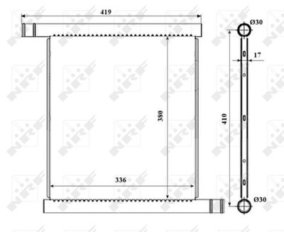 NRF 53598 radiator, engine cooling for SMART
