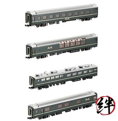 TOMIX Spur N 24 25er Typ Twilight Express Anbauset A (4 Wagen) 98360 Personenzug