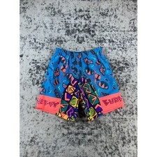 Bugle Boy Kids Large Swim Trunks Vintage 90s Nylon Beach Shorts